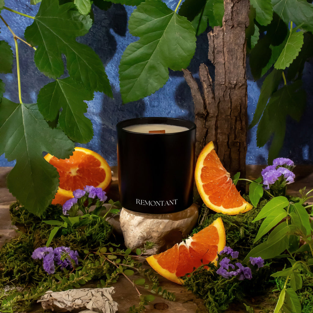 Blue Sage Candle | Blue Sage ~ Amber ~ Citrus Blossoms | Wood Wick Candle